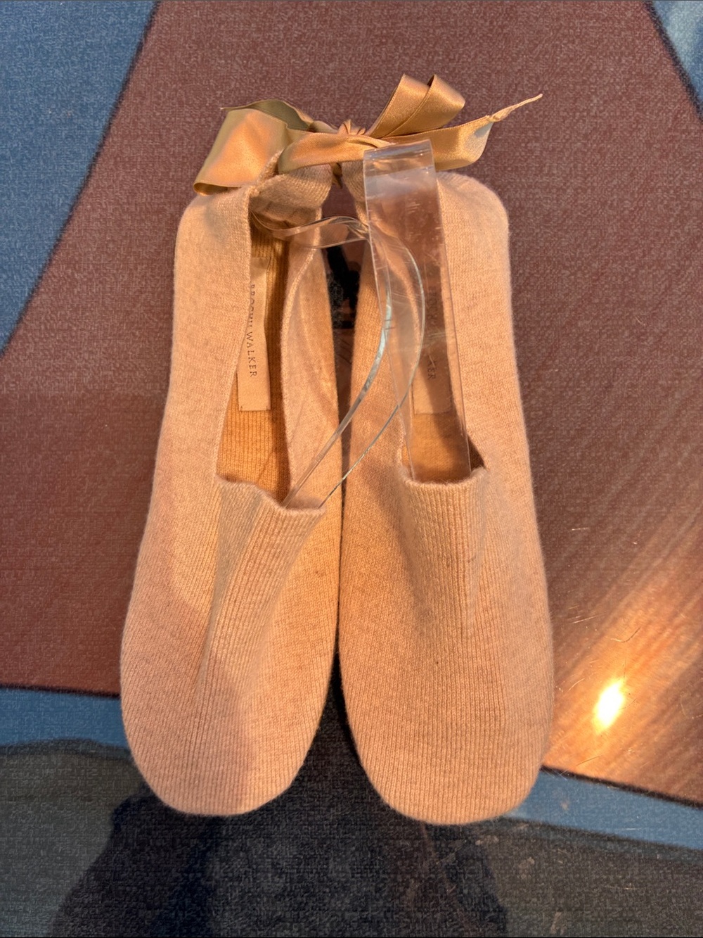 Brochu walker Slip-On Knit Ballet Flats in Beige new with out tags
